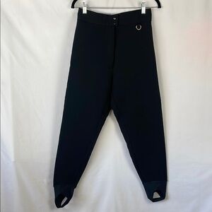 Snuggler by Kaelin Vintage Black Stirrup Ski/Snowboard Winter Pants - Size 10
